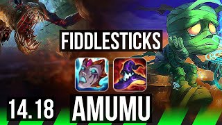 FIDDLESTICKS vs AMUMU JGL  Rank 3 Fiddle 9110 Legendary 700 games  BR Challenger  1418 [upl. by Asset116]