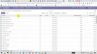 Faire un inventaire Odoo dans un tableur Excel odoo inventory inventaire excel [upl. by Nohpets108]