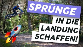 Sprünge in die Landung schaffen  so kommst du drüber  MTB und Ebike Fahrtechnik Tutorial [upl. by Sausa]