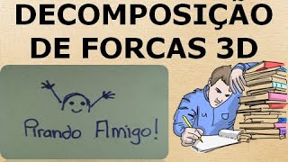 EST 004  DECOMPOSIÇÃO DE FORÇAS 3D [upl. by Ardella]