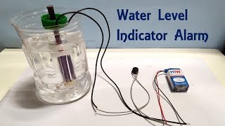 How to make Water Level Indicator Alarm at Home project [upl. by Nueoht]