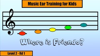 Solfege Ear Training Game amp Vocal Warmup for Kids  LEVEL 2  RD 1  So  Mi  Do [upl. by Fogg]