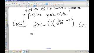 Clase 9 Notación O omega Método Maestro Divide et Impera [upl. by Ocicnarf]