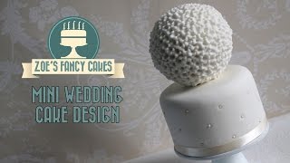 Mini wedding cake idea Pomander spherical deisgn How to Cake Tutorial [upl. by Monty263]