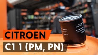 Hoe een oliefilter en motorolie vervangen op een CITROEN C1 PM PN AUTODOCTUTORIAL [upl. by Ecnerol]