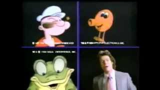 Popeye Frogger amp Qbert 1984 Commercial [upl. by Ellehcit221]