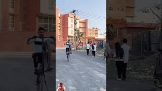 Cycle wheelie 🤣😂😱🔥cyclein funny stunt shorts  video  cycle challeng mtb comedy [upl. by Trust]