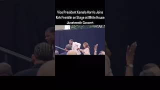 Kirk Franklin Performs quotSmilequot With VP Kamala Harris On Stage At The White House Juneteenth Concert [upl. by Ainala]