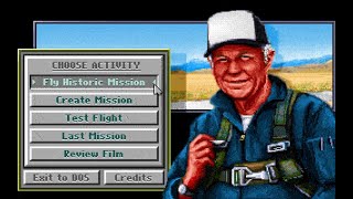 Chuck Yeagers Air Combat PCDOS 1991 EA [upl. by Adni]