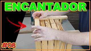 VAS A ENAMORARTE DE ESTA CREACIÓN HECHA CON MADERA VIEJA  CARPINTERÍA PASO A PASO VIDEO 08 [upl. by Esorbma814]