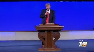 Former President Donald Trump Delivers Christmas Message At First Baptist Dallas [upl. by Adi]