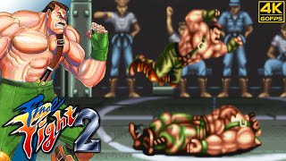 Final Fight 2  Mike Haggar SNES  1993 4K 60FPS [upl. by Sutsuj]