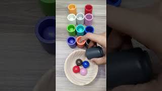 Colorful Wooden Balls Sorting Asmr [upl. by Cochard193]