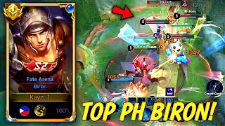 I Got Top PH Biron Badge in Honor of Kings Biron Clash Lane Gameplay  Honor of Kings [upl. by Carpet36]