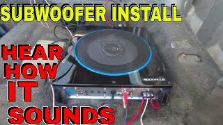 Rockville RW10CA Subwoofer Install Mazda B2200 [upl. by Ainsley]