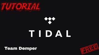 Tidal Premium Gratis Tutorial  Grupos Team Demper [upl. by Notlih]