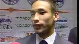 中田英寿 Hidetoshi Nakata AS Roma vs Fiorentina highlights [upl. by Nowahs706]