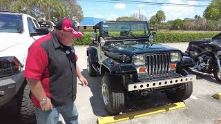 Skyjacker Front Shocks amp Stabilizer on 1988 Jeep Wrangler review by Chris from CampH Auto Accessories [upl. by Nihcas281]