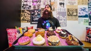 ONLY 13 MINUTES TO BEAT THE CURRENT CHAMPTHE DIRTY THIRTY DONUT CHALLENGE  BeardMeatsFood [upl. by Annahpos]