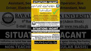 Jobs Women University Rawalpindi [upl. by Janifer]