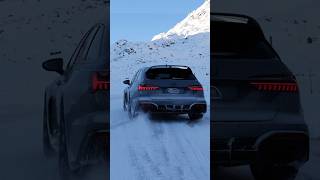 Audi RS6 GT crazy snow launch in 20c [upl. by Ical868]