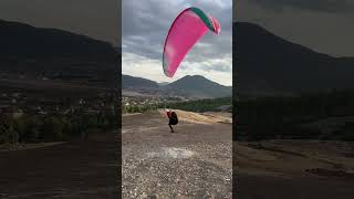 Take off control🤗 paragliding niviuk hook6 pink takeoff [upl. by Berenice391]