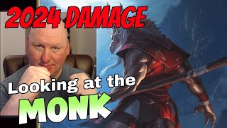 MONK DampD 524 Damage 2024 Players Handbook [upl. by Durston794]