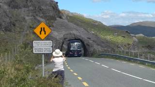 Ireland Caha Pass Tunnel Bus Through Tunnel Traffic DSCN5693 [upl. by Georgianna]