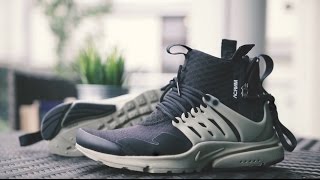 NIKELAB AIR PRESTO MID X ACRONYM REVIEW  ON FOOT [upl. by Eniotna]