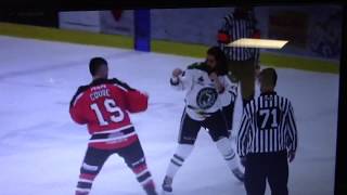 Guillaume Coudé vs Steven Oligny LNAH 24112017 [upl. by Ainotna817]