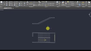 How to Draw Staircase Plan amp Section in AutoCad Part1 Stair Drawing in autocad [upl. by Horgan506]