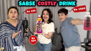 SABSE COSTLY DRINK  Aayu and Pihu Show [upl. by Andres]