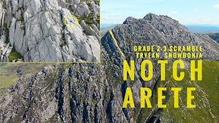 NOTCH ARETE SCRAMBLE TRYFAN  SNOWDONIA [upl. by Hephzipa]