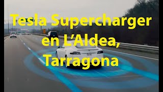 Tesla supercharger en LAldea Tarragona [upl. by Svirad]