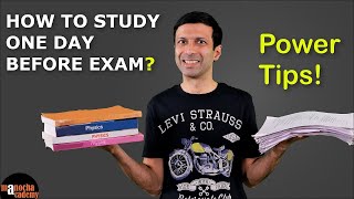 How to Study 1 Day Before Exam [upl. by Shimkus893]