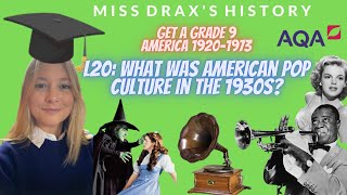 What was popular culture in 1930s America GCSE AMERICA 19201973 L20 [upl. by Zurkow]