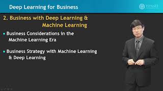 Coursera Deep Learning for Business JongMoon Chung Yonsei University 정종문 연세대학교 [upl. by Britte]