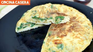 Tortilla de Acelgas  Cocina Casera [upl. by Nason]