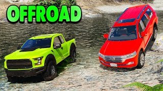 Süper Güçlü Arabalar OffRoad Parkurunda  GTA 5 [upl. by Keir]