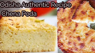 Odisha Famous Chhena Poda Recipe  Odisha Authentic Recipe  Cottage Cheese Cake Recipe [upl. by Golding14]