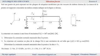 Dynamique des structures  Exercice 8 [upl. by Brosine]