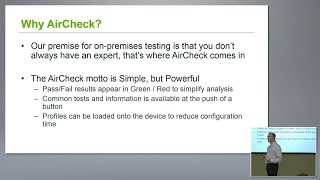 NETSCOUT AirCheck G2 Overview with Chris Hinsz [upl. by Alegnad368]