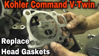 How To Replace The Head Gaskets On A Kohler Command VTwin Engine [upl. by Fawcett]