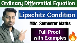 Lipschitz Condition  Lipschitz condition for two variables  Lipschitz constant  Msc maths [upl. by Ayeki]