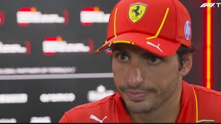 Carlos Sainzs PostQualifying interview  Singapore GP 2024 [upl. by Rotkiv194]