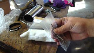 Repacking a Barker Muffler Buell 1125r [upl. by Venetia]