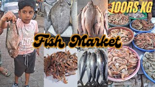 Saki naka fish market  Andheri kurla road  Best fish in reasonable price  sabse sasti fish market [upl. by Nosreip]