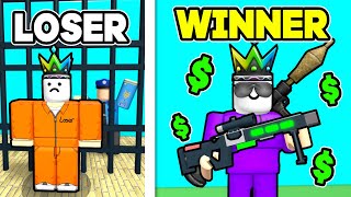 Escaping PRISON With 8965 CASH To RETURN With Weapons On Roblox [upl. by Eachern720]