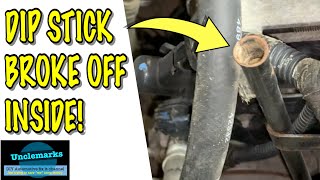 How to fix a broken dipstick Most vehicles EP 228 [upl. by Odel]