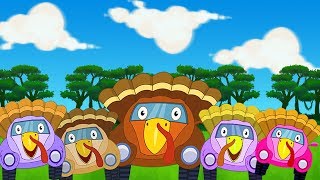 cinque piccoli tacchini  cartoon bambini  canzoni per bambini  Italian Rhymes  5 Little Turkeys [upl. by Pineda705]